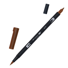Pennarello dual brush 879 - brown - tombow