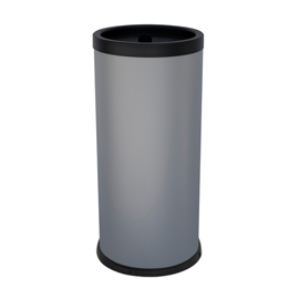 Posacenere autoestinguente coperto da terra - diametro 31 cm - h 72 cm - grigio - stilcasa