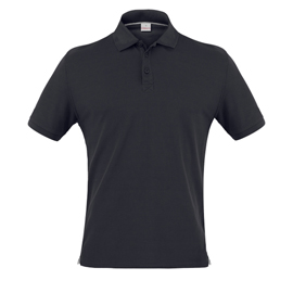 Polo uomo jeff - taglia xl - poliammide - nero - giblor's