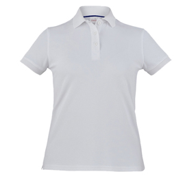 Polo donna susan - taglia l - poliammide - bianco - giblor's