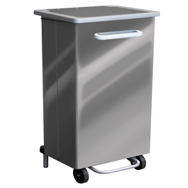 Pattumiera a pedale gastro 90l acciaio lucido stilcasa