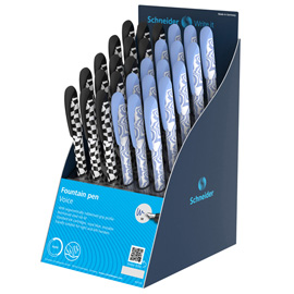 Penna stilografica voice - fantasie assortite - punta m - schneider