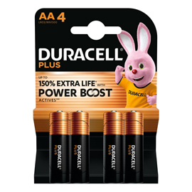 Pila stilo aa plus powerboost - mn1500 - duracell - blister 4 pezzi