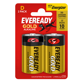 Pila torcia - d - lr20 -eveready gold - alcalina - energizer - blister 2 pezzi