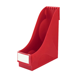 Portariviste ad alta capacità - ps - rosso - 32 x 29cm - dorso 9,5cm - leitz