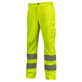 Pantaloni invernali alta visibilità sirius - taglia l - giallo fluo - u-power