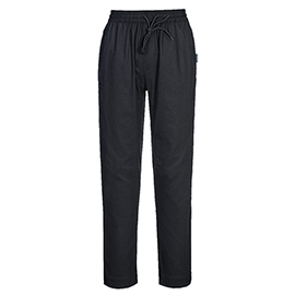 Pantaloni cuoco meshair pro - taglia l - nero - portwest