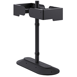 Portarifiuti modula - da terra - con reggisacco - doppio - 35,5 x 85 x 97,5 cm - 90+90 l - antracite - stilcasa