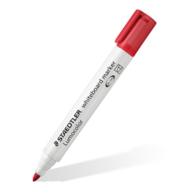 Pennarelli lumocolor whiteboard 351 - tratto 2,0mm - rosso - staedtler