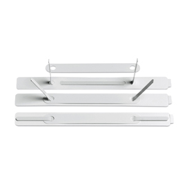 Pressini adesivi - con linguette in metallo - 15x150 mm - lebez - conf. 100 pezzi