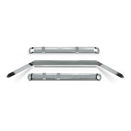 Pressini fermafogli - 12x80 mm - metallo - lebez - conf. 50 pezzi