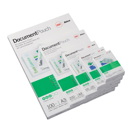 Pouches - government card - 65x95 mm - 2x125 micron - gbc - scatola 100 pezzi