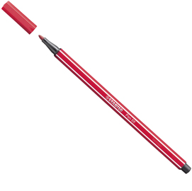 Pennarello pen 68 - punta 1,00mm - rosso scuro - stabilo