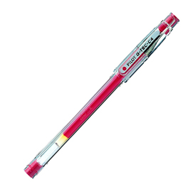 Penna a sfera gel g tec c4  - punta 0,4mm - rosso - pilot