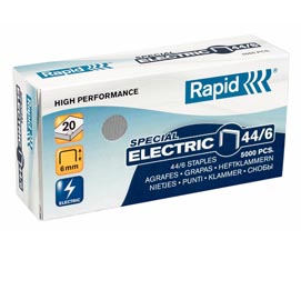 Punti rapid special electric - 44/6 - acciaio zincato - metallo - rapid - conf. 5000 pezzi