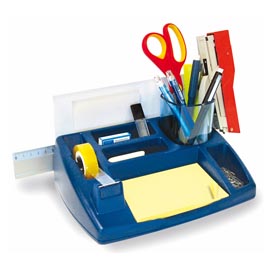 Portacancelleria oliver - 25x21x10 cm - blu - arda