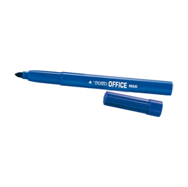 Pennarelli office punta feltro - punta maxi - tratto 0,80-2,00mm - blu  - tratto - conf. 12 pezzi