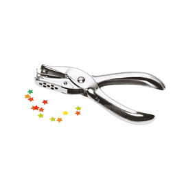 Perforatore a pinza 5820 - 1 foro a stella - metallo - lebez