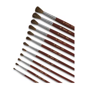 Pennello punta tonda serie 9124 - punta tonda - pelo pony - n.4 - lebez