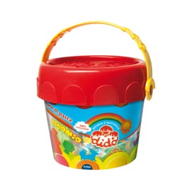 Pasta modellabile dido medio - dido - secchiello 10 salsicciotti con attrezzi