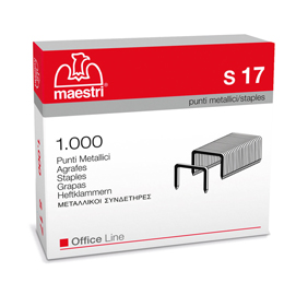 Punti s17 - 23/17 - acciaio - metallo - romeo maestri - conf. 1000 pezzi