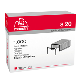 Punti s20 - 23/20 - acciaio - metallo - romeo maestri - conf. 1000 pezzi