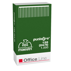 Punti 126 oro - 24/6 - oro - romeo maestri - conf. 1000 pezzi