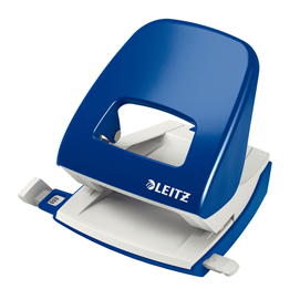 Perforatore 5008 - passo 8 cm - massimo 30 fogli - 2 fori - blu - leitz