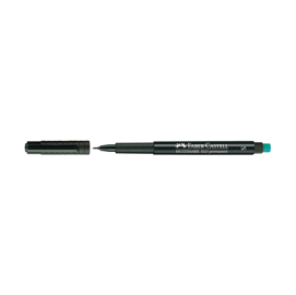 Pennarello multimark universale permanente con gomma - punta superfine 0,4mm - nero  - faber castell