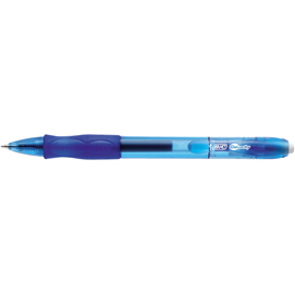 Penna gel a sfera a scatto gelocity - punta 0,7mm - blu - bic