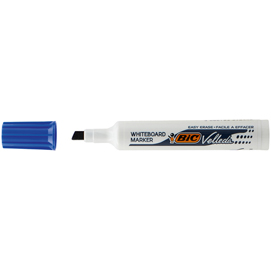Pennarello whiteboard marker velleda 1791 - punta a scalpello da 3,3mm a 4,6mm - blu - bic