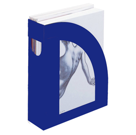 Portariviste e803 - 24,5x30 cm -  dorso 7,5 cm - blu - fellowes