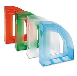 Portariviste e803 - 24,5x30 cm - 7,5 cm - trasparente verde - fellowes