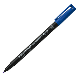 Pennarello lumocolor permanent 317  - punta 1,0mm - blu - staedtler