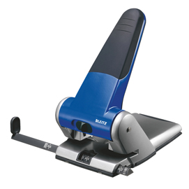Perforatore 5180 - passo 8 cm - massimo 65 fogli - 2 fori - blu - leitz