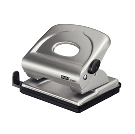 Perforatore fmc25+ - massimo 30 fogli - 2 fori - passo 8 cm - argento - rapid