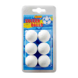 Palline da calcetto - villa giocattoli - blister 6 pezzi