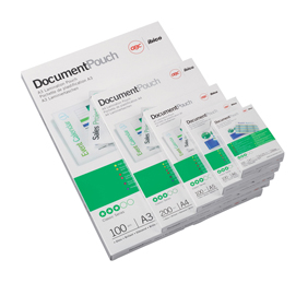 Pouches - a3 - 303x426 mm - 2x125 micron - peel'n stick - gbc - scatola 100 pezzi