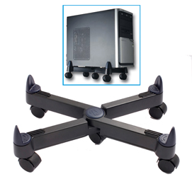 Porta cpu con ruote pc101 - nero - tecnostyl