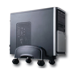 Porta cpu con ruote pc201 - nero - tecnostyl