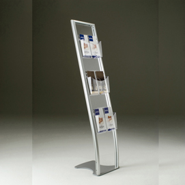 Portadepliant da terra vision ice - 6 tasche 1/3 a4 - tecnostyl