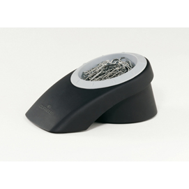 Portafermagli magnetico vegas - 14,4x9,2x6,3 cm - nero - 100 fermagli inclusi - durable