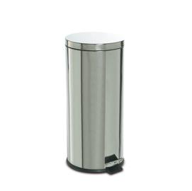 Pattumiera a pedale - diametro 29,2 cm - altezza 64 cm - 30 l - acciaio inox - stilcasa