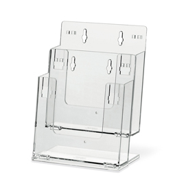 Portadepliant componibile - da banco e parete - 2 tasche a5 - lebez