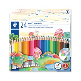 Pastelli colorati noris cancellabile 144 50 - staedtler - astuccio 24 matite