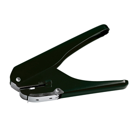 Perforatore per badge 9770 - foro 15x4 mm - nero - lebez