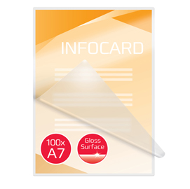 Pouches per plastificazione - a7 - 80x111 mm - 2x125 micron - gbc - scatola 100 pezzi