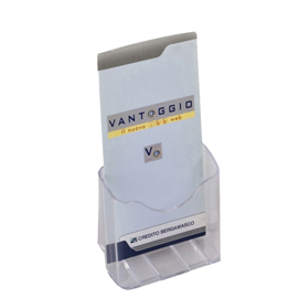 Portadepliant da banco - 1 tasca 1/3 a4 - 12x20x9 cm - tecnostyl