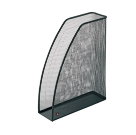 Portariviste mesh - rete metallica - 26x8x33,5 cm - nero - alba
