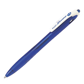 Penna a sfera a scatto rexgrip begreen - punta 1,6mm - blu  - pilot